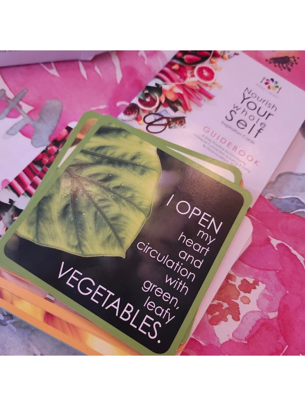 Food + Spirit Nourish Your Whole Self Inspiration Cards 56-Card Deck & Guidebook